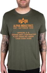 Alpha Industries  ALPHA FUNDAMENTAL T tričko pánske-S Zelená S