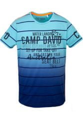 Camp David  Pánske Tričko krátky rukáv-M Modrá L
