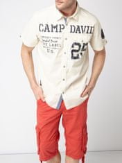 Camp David  Pánska Košeľa krátky rukáv Béžová M