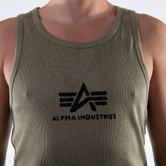 Alpha Industries  Logo Tank tielko pánske Šedá S