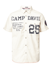 Camp David  Pánska Košeľa krátky rukáv Béžová M
