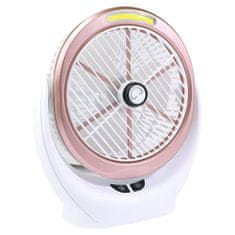 Verk  16029 Stolný ventilátor s osvetlením USB ružová