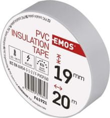 EMOS Izolačná páska PVC 19mm / 20m biela