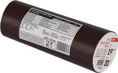 EMOS Izolačná páska PVC 19mm / 20m hnedá