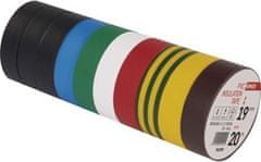 EMOS Izolačná páska PVC 19mm / 20m farebný mix