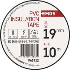 EMOS Izolačná páska PVC 19mm / 10m čierna