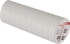 EMOS Izolačná páska PVC 15mm / 10m biela