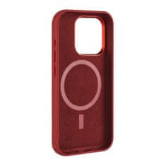 FIXED Kožený zadní kryt MagLeather s podporou MagSafe pro Apple iPhone 15 Pro FIXLM-1202-RD, červený - rozbalené