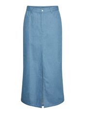 Pieces Dámska sukňa PCASTA 17150001 Light Blue Denim (Veľkosť XL)