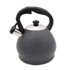 Granit Kanvica čajník nerez/lak 2,5L šedá, indukcia
