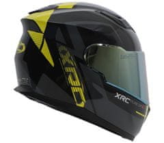XRC Prilba na motorku black/yellow fluo vel´. 2XL