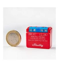Shelly Shelly Plus 1PM Mini - spínací modul s meraním spotreby 1x 8A (WiFi, Bluetooth)