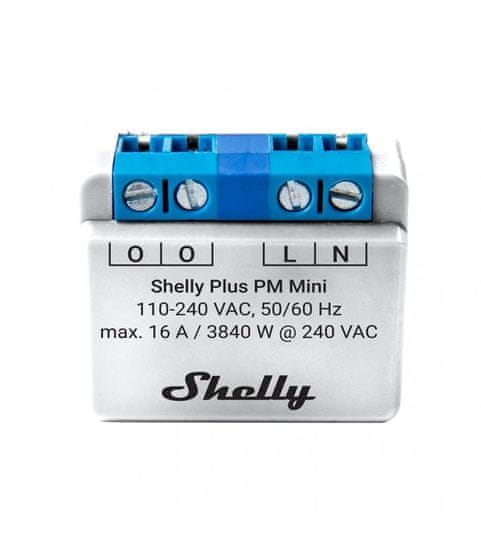 Shelly Shelly Plus PM Mini - modul na meranie spotreby do 16A (WiFi, Bluetooth)