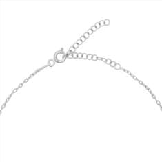 Brilio Silver Nádherný strieborný náhrdelník so zirkónmi NCL120W