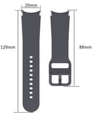Silikonový řemínek pro Samsung Galaxy Watch 6/5/4 - White