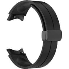 4wrist Silikonový řemínek s černou sponou pro Samsung Galaxy Watch 6/5/4 - Black
