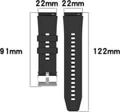 4wrist Silikonový řemínek pro Huawei Watch GT 2/GT 3 - White