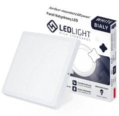 Ledlight  2604 Stropné LED svietidlo 18 W, 1650lm, 3000K (teplá biela), 21 x 21 cm biela