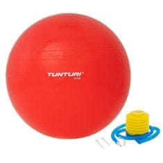 Tunturi Gymnastická lopta 65cm s pumpičkou, červená