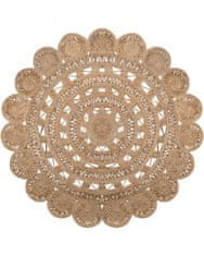 Flair Kusový koberec Handmade Jute Eden kruh 150x150 (priemer) kruh