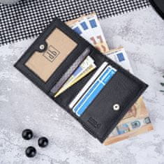PAOLO PERUZZI Malá dámska kožená peňaženka IN-28-BL BLACK