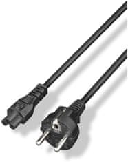 Yenkee napájecí kábel Mickey YPC 572, 1.5m, čierna