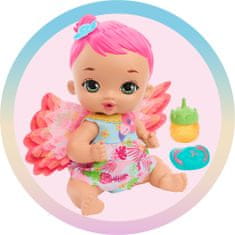 Mattel My Garden Baby Bábätko - plameniak s ružovými vlasmi GYP09