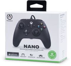 Power A Nano Enhanced Wired Controller (XBGP0024-01), čierna (PC, Xbox saries, Xbox ONE)