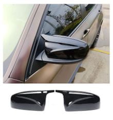 Protec Kryty zrkadiel BMW X6 E71 čierne lesklé