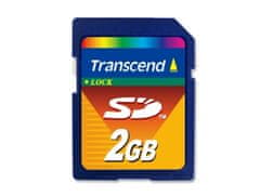 Transcend 2GB SD (MLC) priemyselná pamäťová karta, modrá/čierna