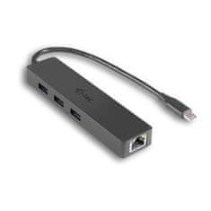 USB-C 3.0 HUB 3-port + Gigabit Ethernet adaptér