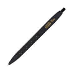 EASY FANCY Guľôčkové pero, ČIERNA semi-gél náplň, 0,7 mm, 24 ks v balení, šedé-biele-čierne