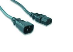 C-Tech Kábel sieťový, predlžovací, 3m VDE 220/230V napájací