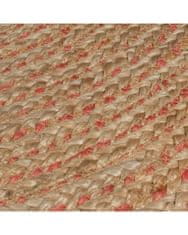 Flair Kusový koberec Capri Jute Natural/Coral kruh 133x133 (priemer) kruh