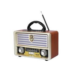 Solex Rádio prenosné MEIER M-113BT GOLD retro