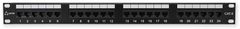 LAN-TEC PP-152 24P/C6 - černá - 19" patch panel 1U, 24 portů C6