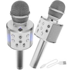 Solex Mikrofón ručný WS-858 SILVER Karaoke