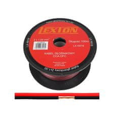 Solex Reprokábel 2x1mm KLS1 červeno-čierny