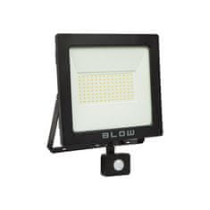 Solex Reflektor LED 100W+PIR 4000K čierny BLOW IP65