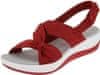 Dámske letné sandále s gumovou podrážkou na každodenné nosenie – červená, veľkosť 37/38 | AMALFI