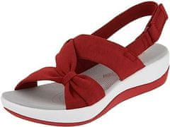 VIVVA® Dámske letné sandále s gumovou podrážkou na každodenné nosenie – červená, veľkosť 37/38 | AMALFI