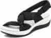 Dámske letné sandále s gumovou podrážkou na každodenné nosenie – čierna, veľkosť 37/38 | AMALFI