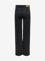 Jacqueline de Yong Čierne dámske široké džínsy JDY Kaja XS/32
