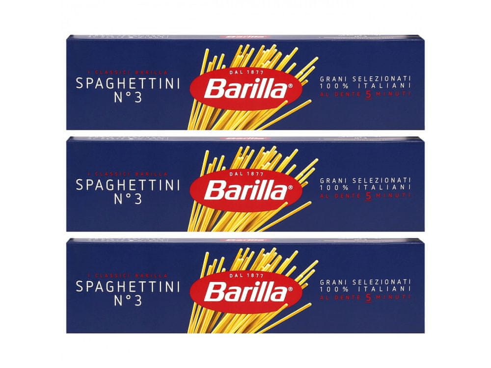 Barilla BARILLA Spaghettini - Talianske špagetové cestoviny 500g 3 balení