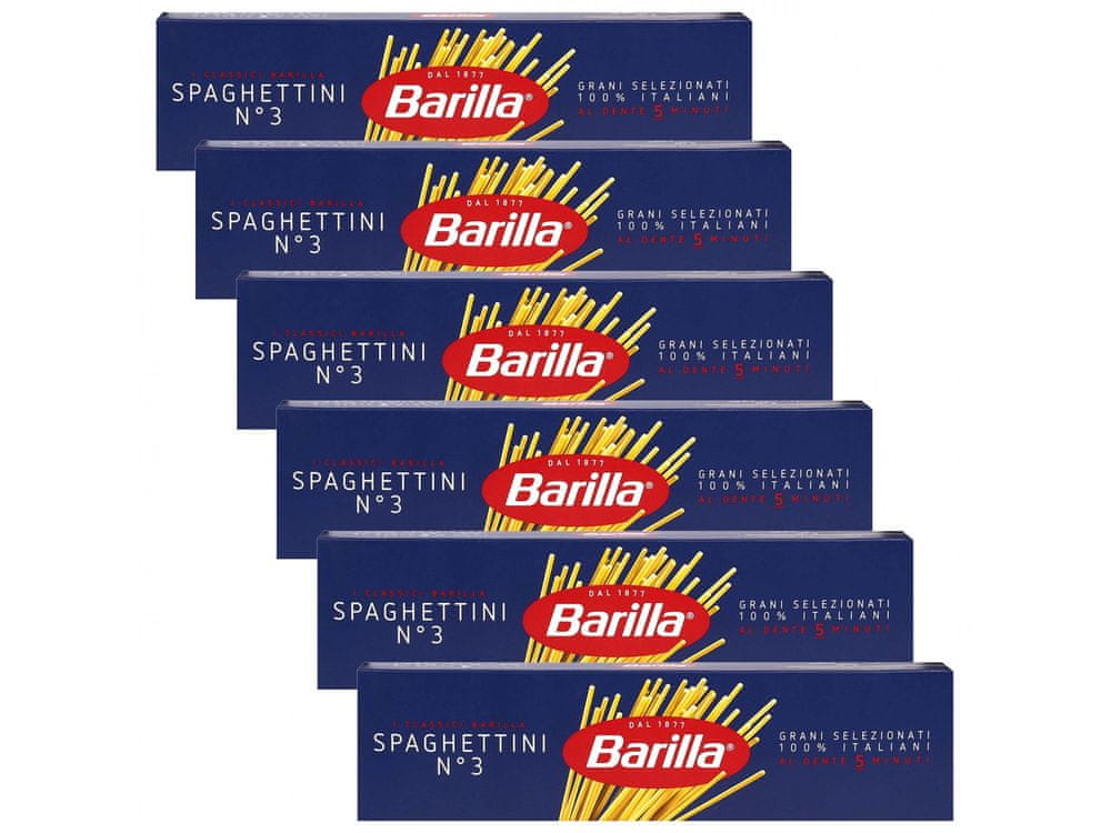 Barilla BARILLA Spaghettini - Talianske špagetové cestoviny 500g 6 balení