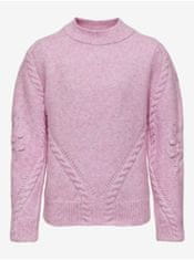 ONLY Ružový dievčenský sveter ONLY Laura 134-140