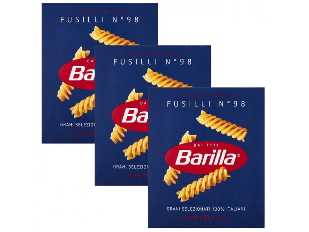 Barilla BARILLA Fusilli - Talianske cestoviny s gimlets 500g 3 balení