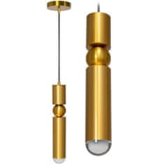 Toolight Kovové závesné stropné svietidlo APP470-1CP Gold