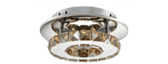 Toolight Krištáľová stropná lampa Plafond Glamour 8W APP407-C APP408-C
