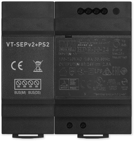 V-LINE VT-SEPv2+PS2 - zdroj se směšovačem napětí a dat